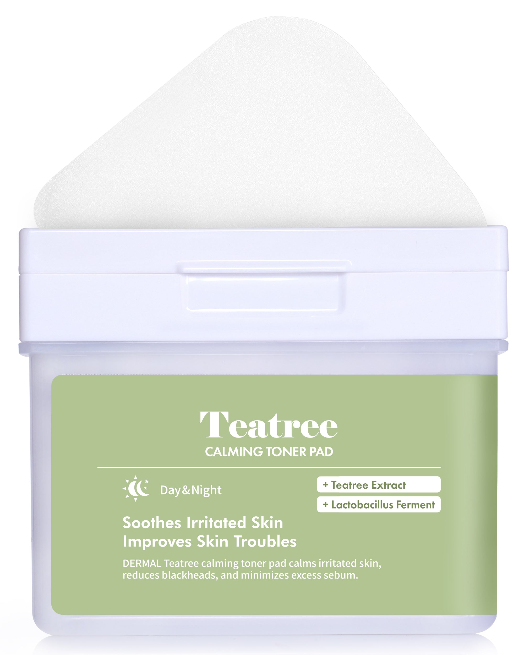 DERMAL Teatree Calming Toner Pad  120 Sheets
